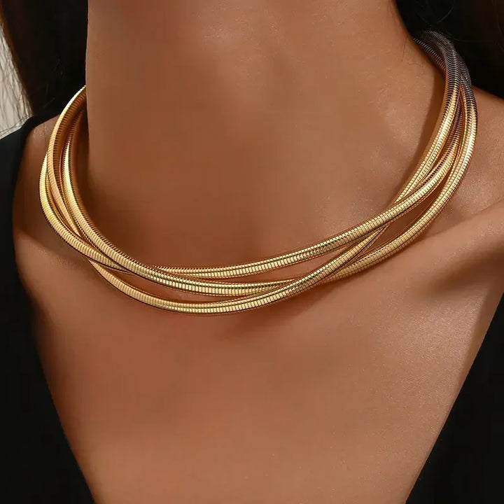 Three-strand gold chain - Gold