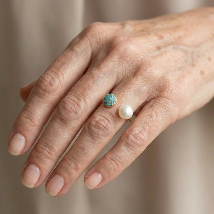 Pearl Turquoise Ring