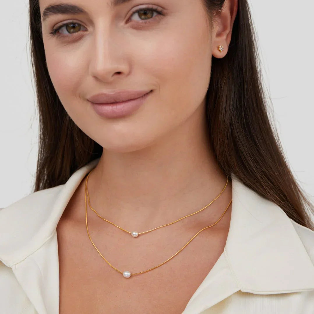 Elegant multi-strand pearl necklace