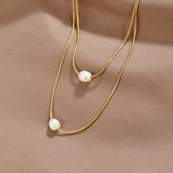Elegant multi-strand pearl necklace