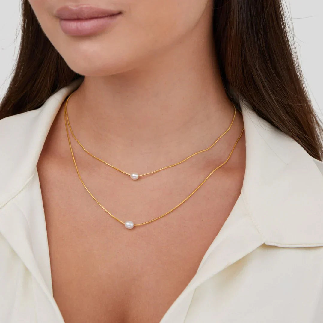 Elegant multi-strand pearl necklace