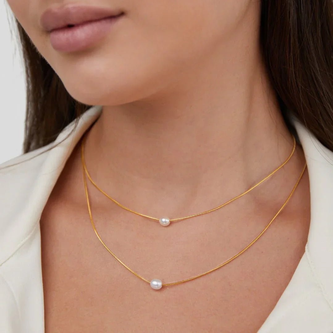 Elegant multi-strand pearl necklace