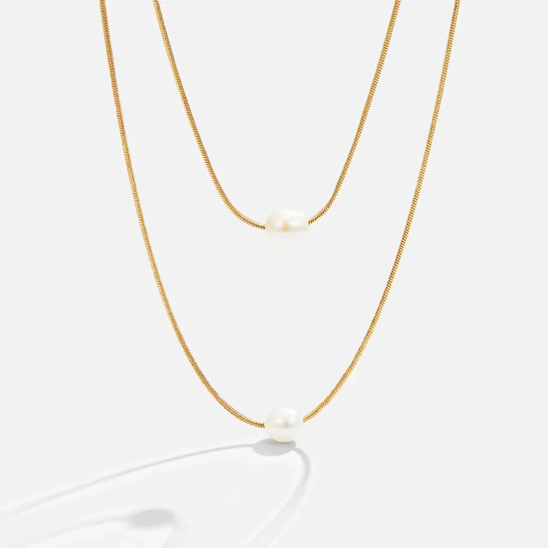 Elegant multi-strand pearl necklace