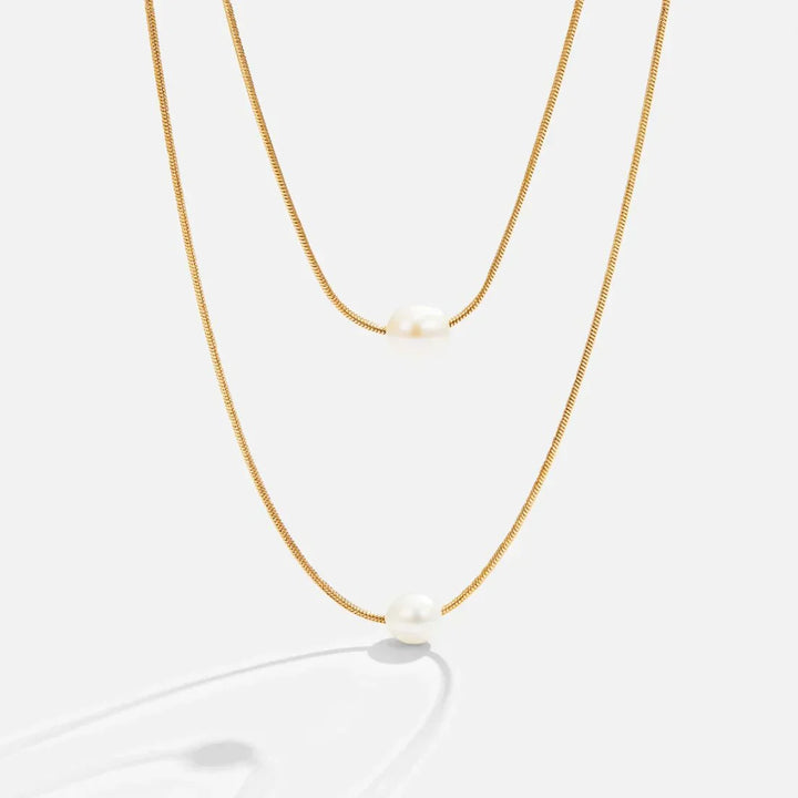 Elegant multi-strand pearl necklace
