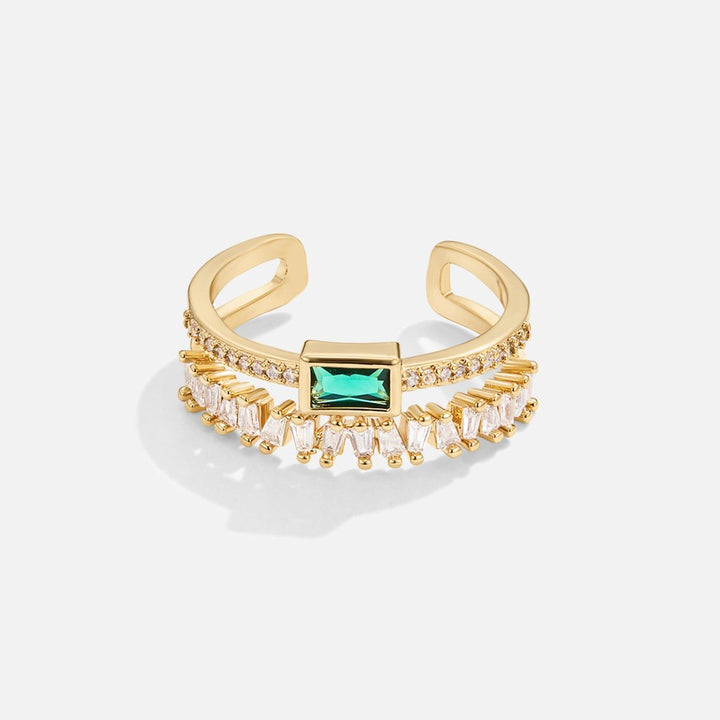 Pine - Multi-Layer Crystal Ring