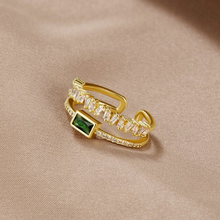 Pine - Multi-Layer Crystal Ring