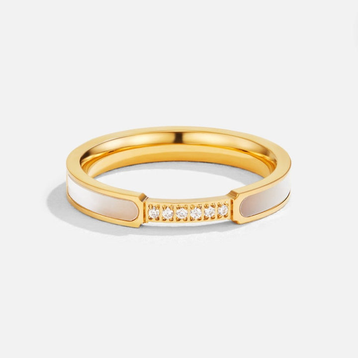 Unity - Ring with Pearl & Crystal