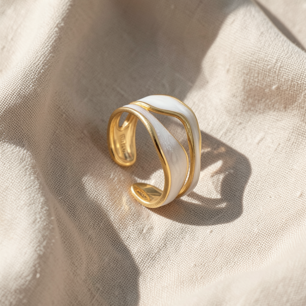 White gold ring