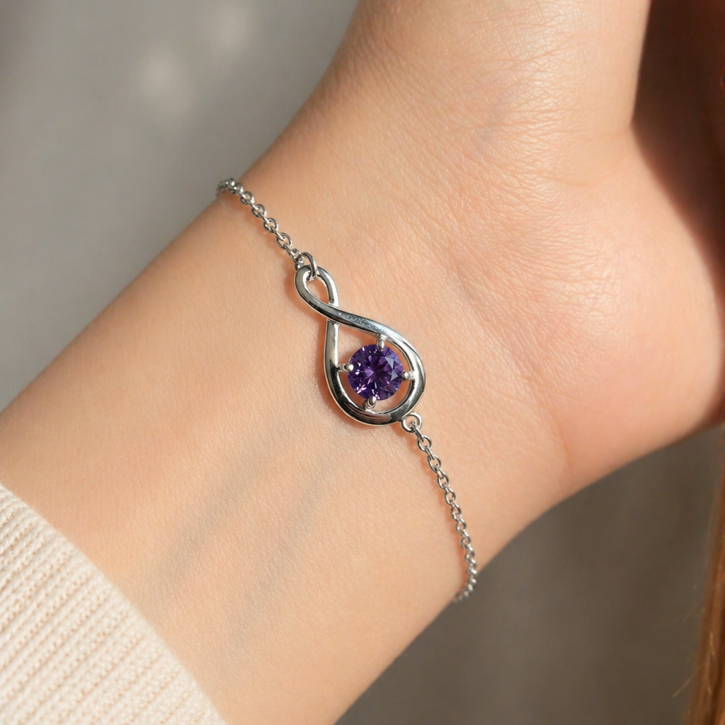 Elegant Amethyst Necklace Bracelet