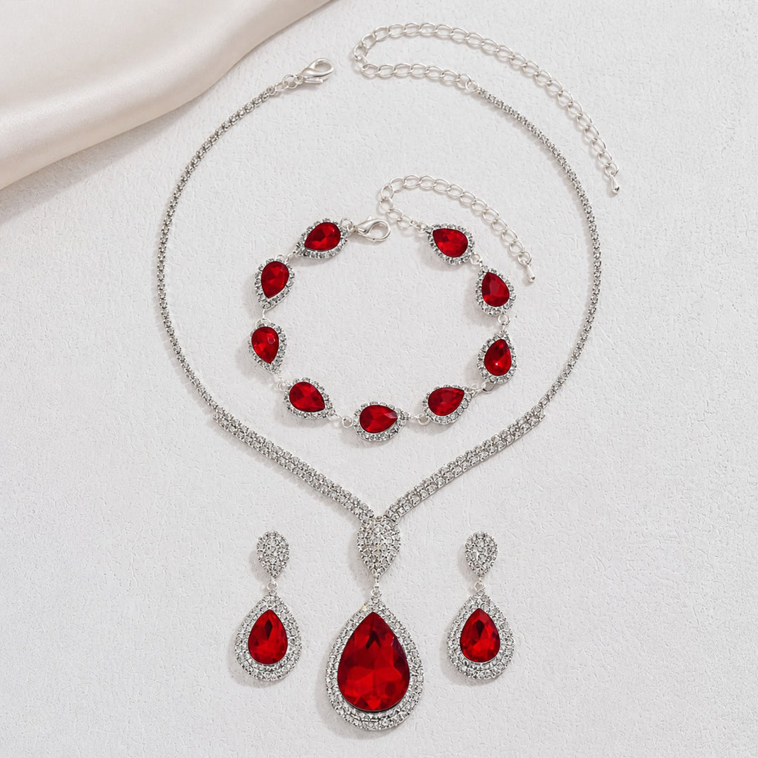Refined Ruby and White Gold Set