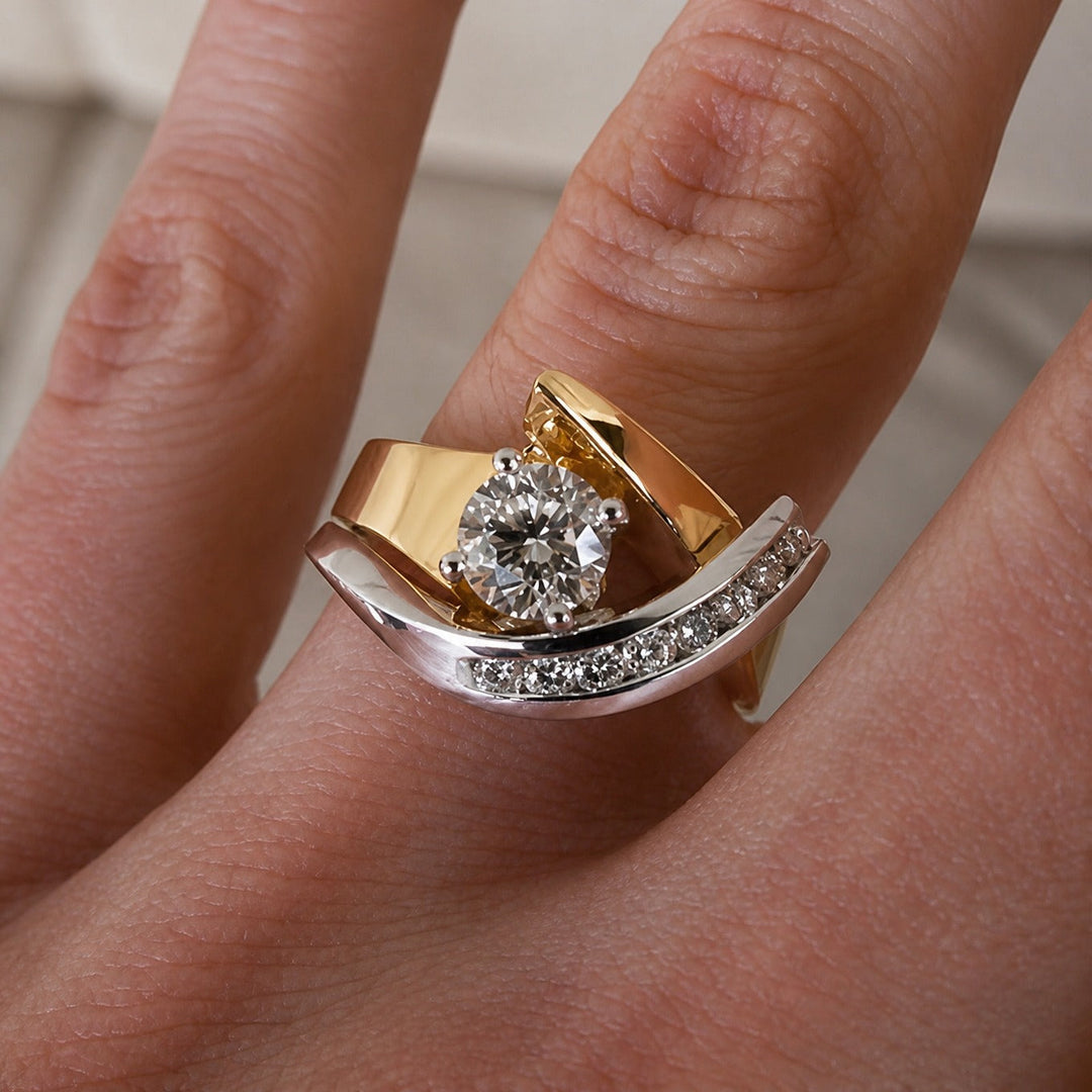 Artistic Bicolor Ring