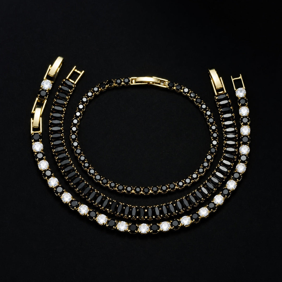 Refined Onyx Copper Bracelet Set