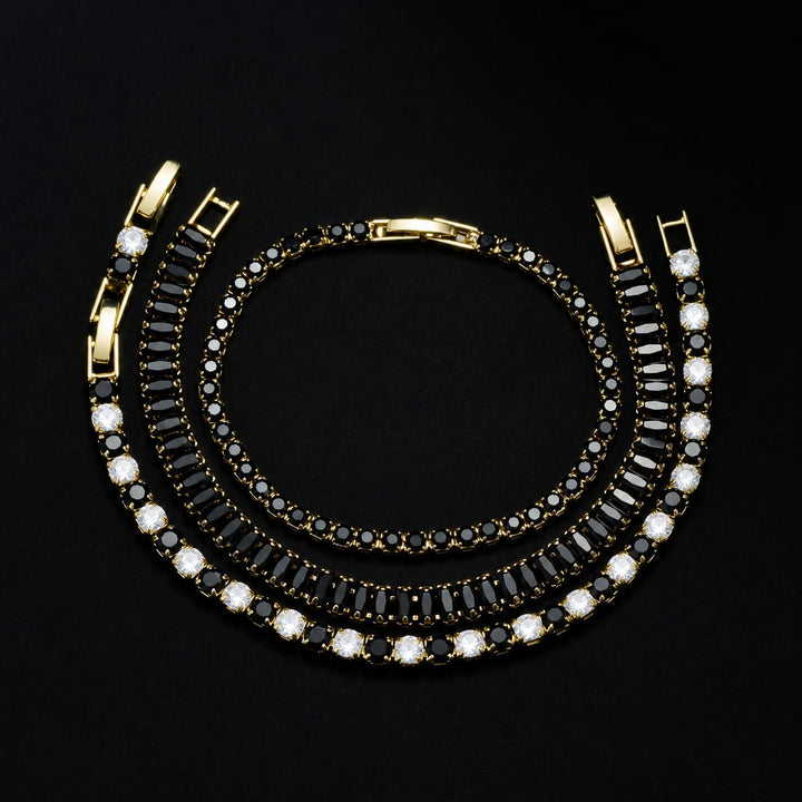Refined Onyx Copper Bracelet Set