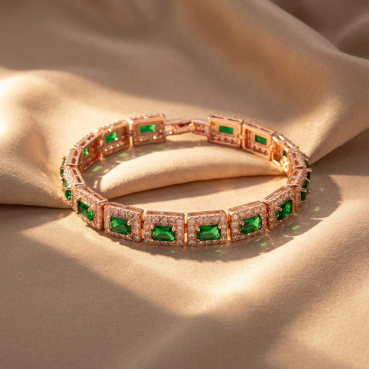 Rosewood Emerald-Gloss Bracelet