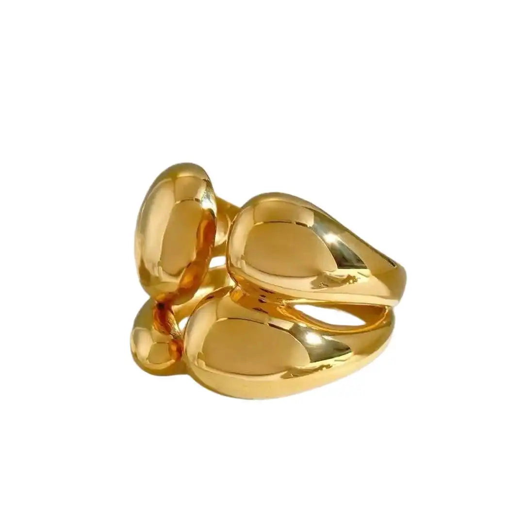 Two-Tone Gold Silver Stackable Ring