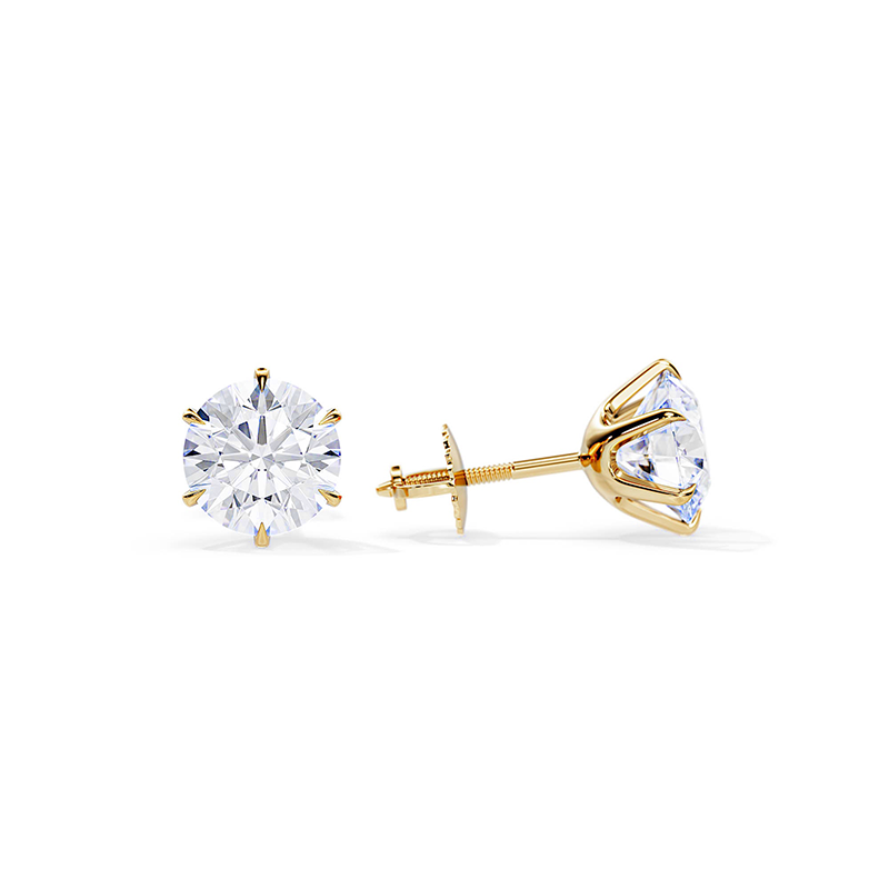 Chic White Gold Earrings Tera - Haller