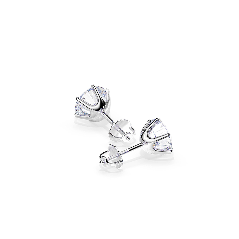 Chic White Gold Earrings Tera - Haller