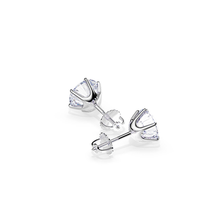 Chic White Gold Earrings Tera - Haller