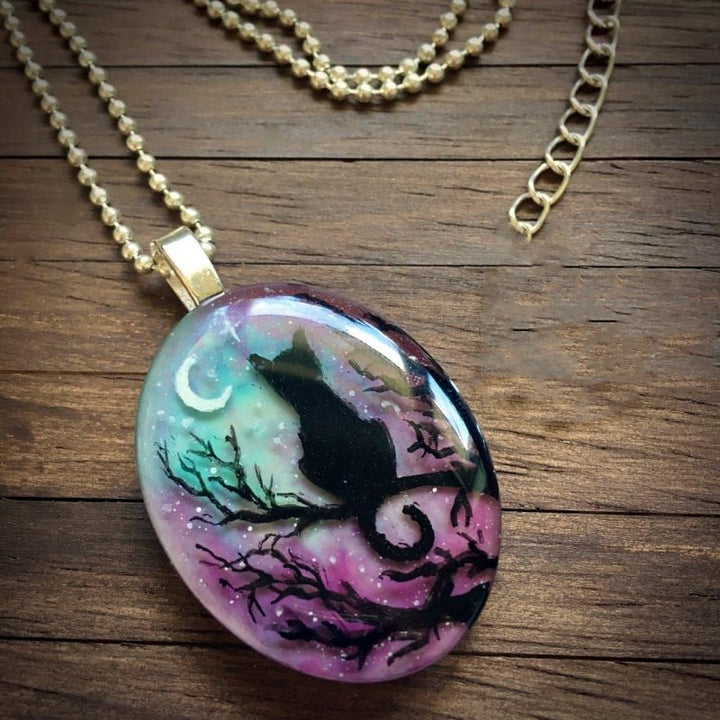 ‘Starry Night’ Cute Cat Necklace