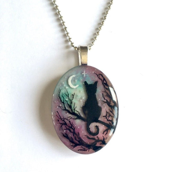 ‘Starry Night’ Cute Cat Necklace