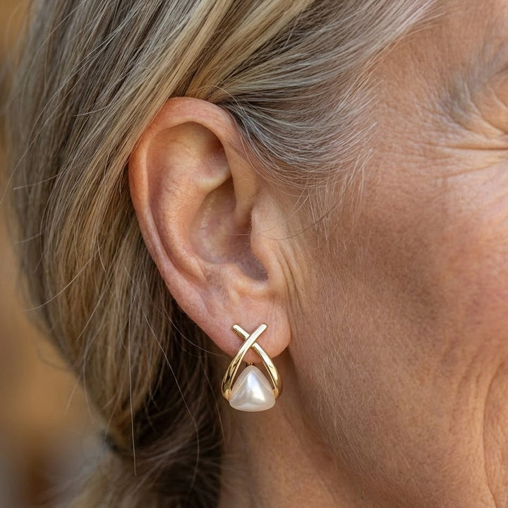 Classic everyday pearl earrings